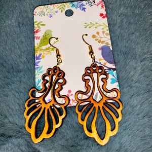 Cute wooden earrings